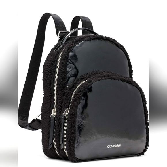 NWT $188 Calvin Klein Estelle Backpack black
